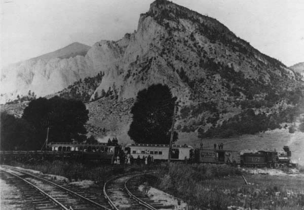 engine below mt princeton